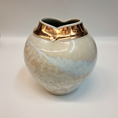 JP-026 Vase, White Crystalline 18KG $260 at Hunter Wolff Gallery